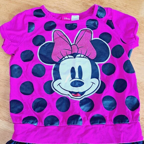 Minnie Mouse Ruffle Bottom Shirt size 7/8 - Picture 3 of 6